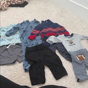 Carter's Navy and Gray Baby Onesie